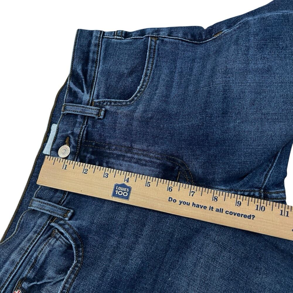 Hudson Womens Rosalie High Rise Wide Leg Ankle Jeans Size 26 Two Tone Denim Boho - Picture 7 of 12